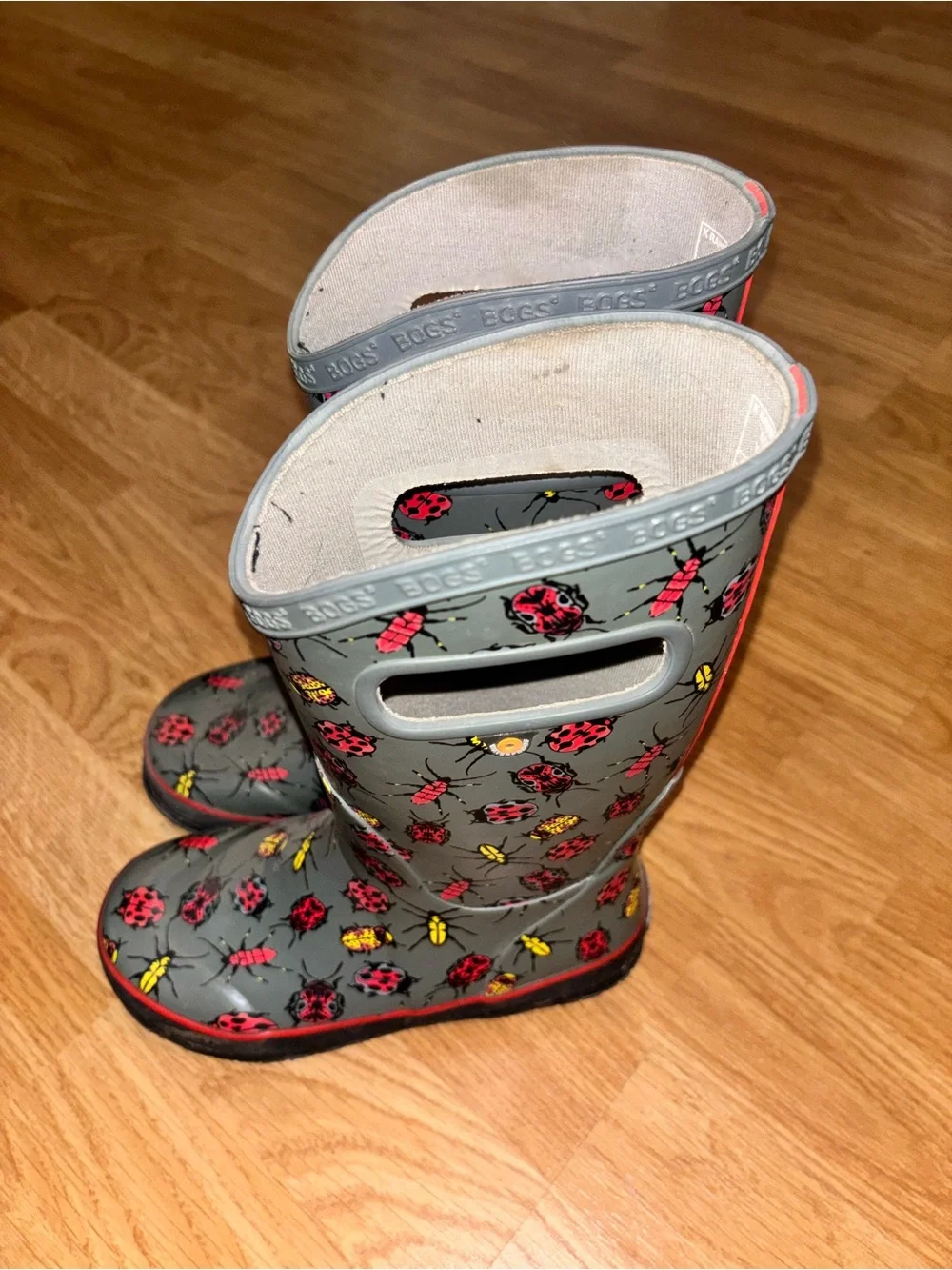 Bogs Kids Gray BUGS Rain Boots